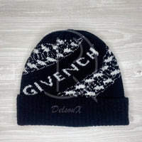 Givenchy 'Hvid' Logo Uld Hue Unisex (One Size) 🤗