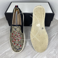 Gucci Herrre 'Kingsnake' GG Print Supreme Slip-Ons Sneaker (41.5) 🦍
