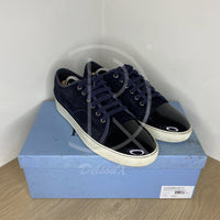 Lanvin Sneakers, 'Navy Suede' Lak Toe (44) 🥳