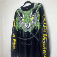 Marcelo Burlon Men's 'Owl Face' Long Sleeve T-shirt (M) 🦉