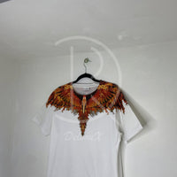 Marcelo Burlon Men's White 'Flame And Wing' T-shirt (M) 🙀