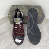 Valentino Garavani Rockrunner 'Grey & Red' Camo Sneakers Herre (42) 🦶🏼