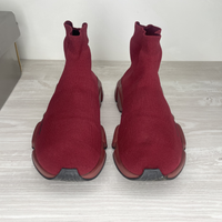 Balenciaga Sneakers, 'Red Flame / Burgundy' Speed Trainers Herre Sneakers (42) 😇