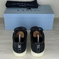 Lanvin Sneakers, 'Black Suede' Lak Toe (40)