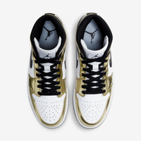 Nike Sneakers, Jordan 1 Mid ‘Metallic Gold Black White’