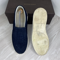 Bottega Veneta Dodger 'Dark Navy' Herre Slip Ons (41) 🧢