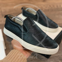 Gucci Black 'Signature' Slip-On (43) 🐿