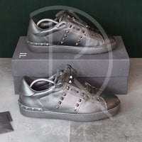 Valentino 'Black Leather' Open Rockstud (41) 💃🏽