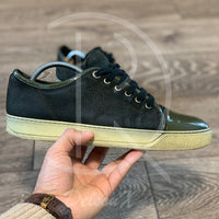 Lanvin 'Black Suede' Green Lak Toe (40) 💚