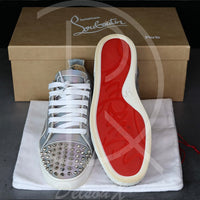 Christian Louboutin 'Multi Silver' Junior Spikes (41) 🪙