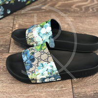 Gucci 'Blue Bloom' Flip Flops (G11 / EU 45) ☀️