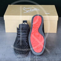 Christian Louboutin ’Black Suede’ Junior Spikes (40) 🕷