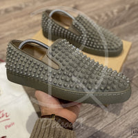 Christian Louboutin 'Poivre Vert Mat' Roller Boat (43.5) 🎢