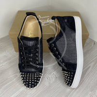 Christian Louboutin 'Black/Silver' Junior Spikes Orlato Flat (41.5) ♥️