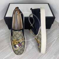 Gucci GG Supreme 'Tiger' Slips Ons Herre (42.5) 🛥