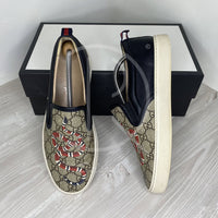 Gucci Herrre 'Kingsnake' GG Print Supreme Slip-Ons Sneaker (41.5) 🦍