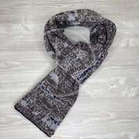 Lanvin Unisex 'Brown Maroon Design' Uld Halstørklæde (One Size) 🙌🏽