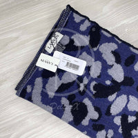 Lanvin Unisex 'Grå Camouflage' Uld Halstørklæde (One Size) ❄️