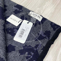 Lanvin Unisex 'Blå' Lyng Uld Halstørklæde (One Size) 🖌