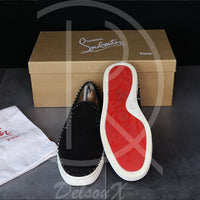 Christian Louboutin 'Black Suede' Pik Boat (41.5) ✌🏽