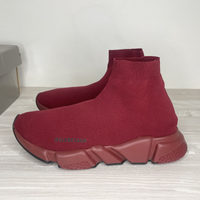 Balenciaga Sneakers, 'Red Flame / Burgundy' Speed Trainers Herre Sneakers (42) 😇