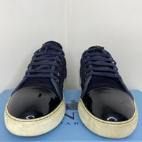 Lanvin Sneakers, 'Navy Suede' Lak Toe Herre Sneakers (41) 🤤