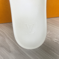 Louis Vuitton Slides, 'Waterfront Mule' White Monogram Men's (42)