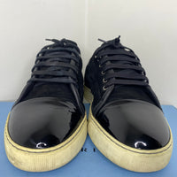 Lanvin Sneakers, 'Black Suede' Lak Toe Herre (42) 🕶