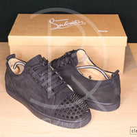 Christian Louboutin 'Black Suede' Junior Spikes (43.5) 🥷🏼