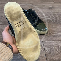 Lanvin 'Black Suede' Green Lak Toe (40) 💚