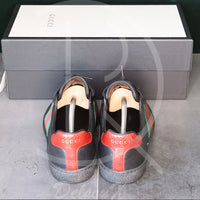 Gucci Ace ’Black Leather’ (41.5) 🐈⬛
