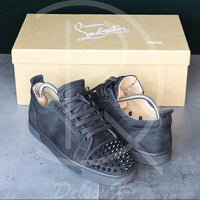 Christian Louboutin ’Black Suede’ Junior Spikes (40) 🕷
