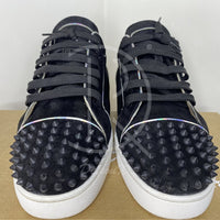 Christian Louboutin 'Black Mat' Junior Spikes Herre (44) 🧢