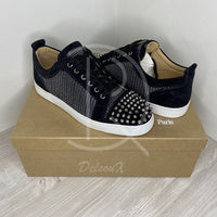 Christian Louboutin 'Black/Silver' Junior Spikes Orlato Flat (41.5) ♥️