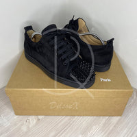 Christian Louboutin 'Black Suede' Junior Spikes (42) 🖲