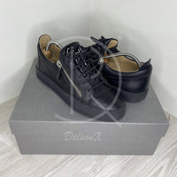 Giuseppe Zanotti Frankie 'All Black' Low Croc Zipped (41.5)