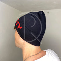 Givenchy 'Ripped Rød Logo' Uld Hue Unisex (One Size) 🤯