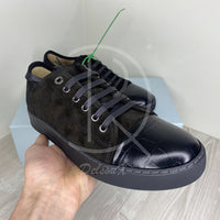 Lanvin 'All Black Suede' Croc Mat Toe (42) 🐊