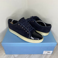 Lanvin Sneakers, 'Navy Suede' Lak Toe Herre Sneakers (41) 🤤