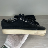 Lanvin Sneakers, 'Black Suede' Lak Toe (41)