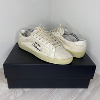 Saint Laurent Sneakers, 'Beige' Court Classic Distressed Herre (42) 🙀