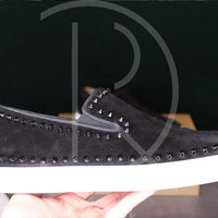 Christian Louboutin 'Black Suede' Pik Boat (43) 🤪