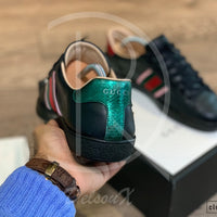 Gucci Ace ’Black Leather’ Flames (42.5) 🔥