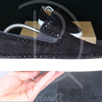 Christian Louboutin 'Black Suede' Pik Boat (42.5) 🏰