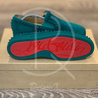 Christian Louboutin 'Green Suede' Pik Boat (42) 🩸