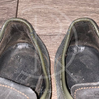 Lanvin 'Black Suede' Green Lak Toe (40) 💚