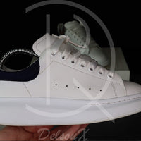 (RESERVERET) Alexander McQueens 'White Leather w. Blue Suede' Oversized (40.5) 🦋