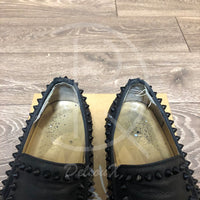 Christian Louboutin 'Black Leather' Pik Boats (40) 👟