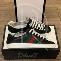 Gucci Ace ’GG Signature’ Black Calf Leather (42.5)🤭