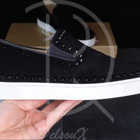 Christian Louboutin 'Black Suede' Pik Boat (43) 😁